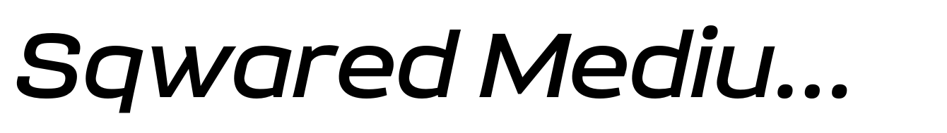Sqwared Medium Italic
